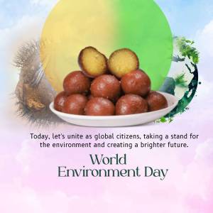 World Environment Day With Gulab Jamun Design For X