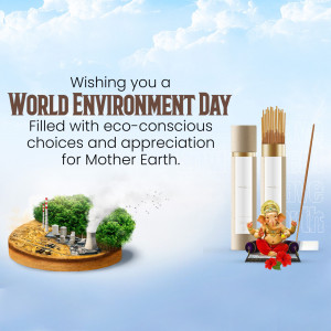 World Environment Day graphic with eco-conscious theme
