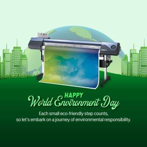 Happy World Environment Day - Eco-Friendly Printing Marketing Image For Threads