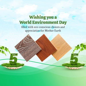 Image celebrating World Environment Day with eco-friendly flooring options.