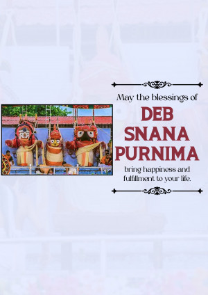 Deb Snana Purnima festival image with decorated deities