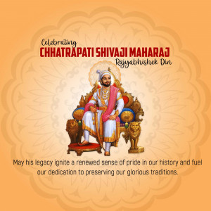 Image of Chhatrapati Shivaji Maharaj celebrating his coronation day