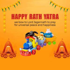 Shaun Rath Happy Rath Yatra With Shaun The Sheep Design For Instagram