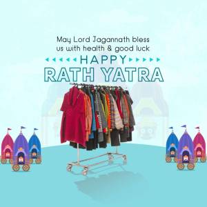Happy Rath Yatra With Clothing Display Image For Google Business Profile