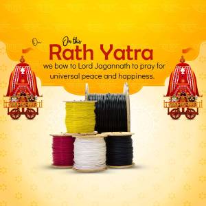 Rath Yatra Greetings Advertisement For WhatsApp