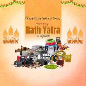 Happy Rath Yatra - Electrical Components Branding Post For Threads