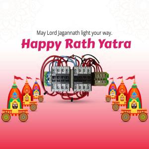 Happy Rath Yatra - Electrical Safety Marketing Image For LinkedIn
