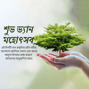 Hands holding a small tree seedling, promoting environmental conservation.
