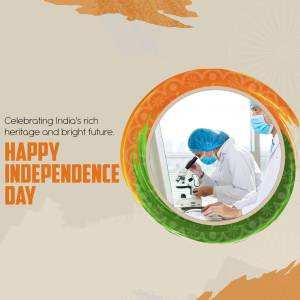 Happy Independence Day - Science & Nation Advertisement For LinkedIn