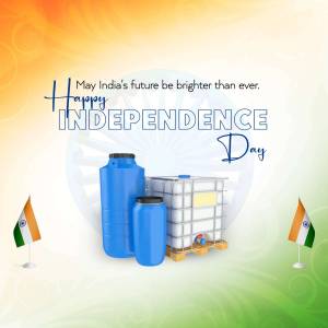 Happy Independence Day India - Water Conservation Creative Design For Pinterest