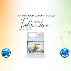 Happy Independence Day With Water Purification Creative Design For Twitter