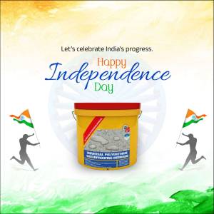 Happy Independence Day India - Waterproofing Solutions Creative Design For Twitter