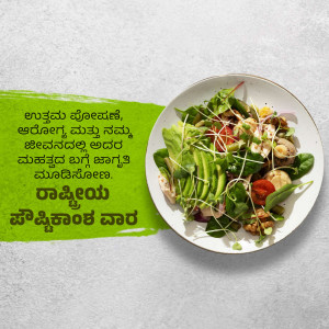 A vibrant and colorful salad with avocado, sprouts, and various greens on a white plate.