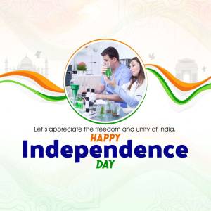 Happy Independence Day - Science & Freedom Poster For Instagram