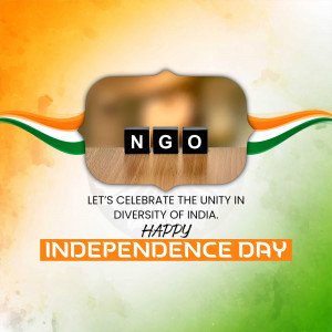 Independence Day of India with NGO logo