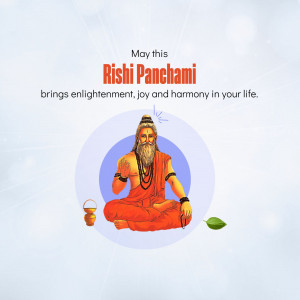 Image depicting a Rishi (sage) for Rishi Panchami festival
