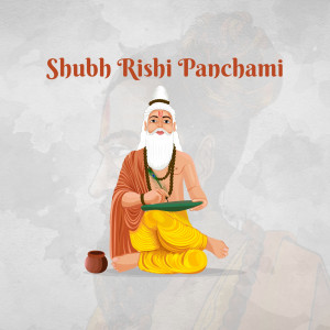 Illustration of a Rishi for Rishi Panchami