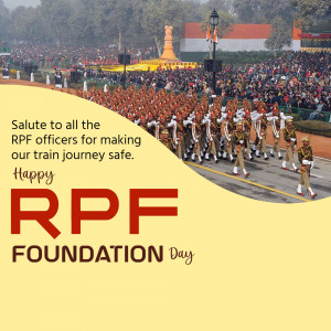 Indian Railway Protection Force parade during Foundation Day celebrations