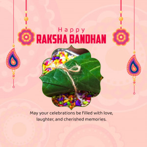 Raksha Bandhan sweet treat with decorative elements