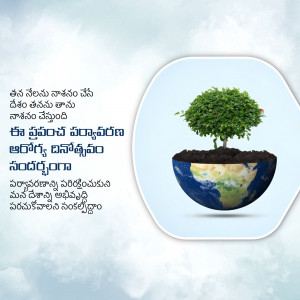 Image depicting a tree growing from the Earth, symbolizing environmental protection and sustainability.