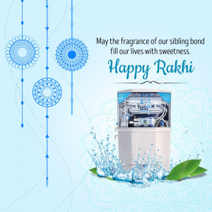 Rakhi celebration with a water purifier