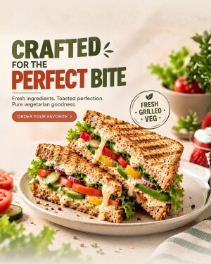 A delicious vegetarian grilled sandwich with melted cheese, fresh lettuce, tomatoes, and cucumbers on a plate.