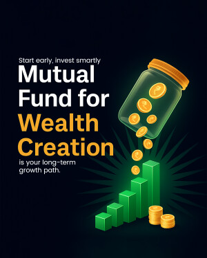 Image depicting mutual fund investment for long-term wealth growth.