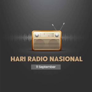 Hari Radio Nasional Promotional Banner For LinkedIn