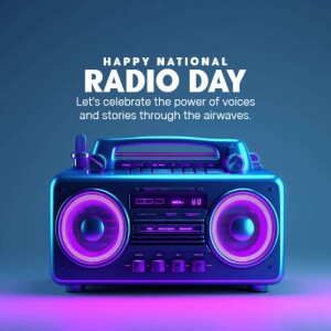 Happy National Radio Day Marketing Image For Threads