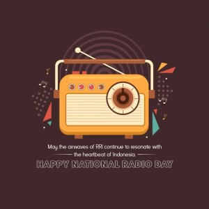 Happy National Radio Day Illustration Artwork For Telegram