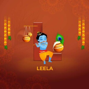 Illustration of Lord Krishna playing the flute