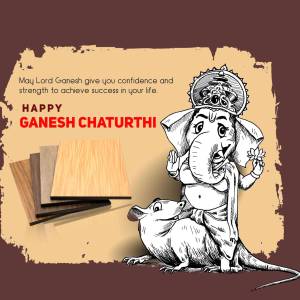 Happy Ganesh Chaturthi Greetings Artwork For Pinterest
