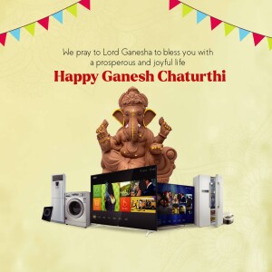 Happy Ganesh Chaturthi - Appliance Sale Graphic For LinkedIn