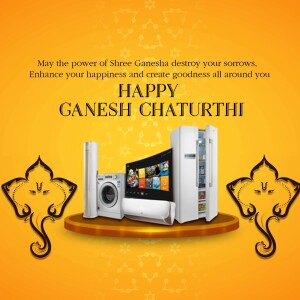Happy Ganesh Chaturthi Appliance Sale Branding Post For Threads
