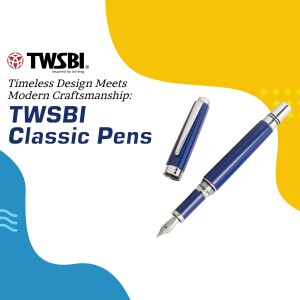 Image of TWSBI Classic Pens with logo and branding.