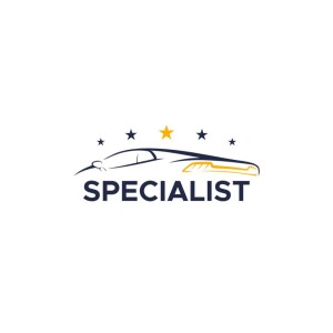 Logo featuring a car silhouette with the word 'SPECIALIST' underneath and stars above.