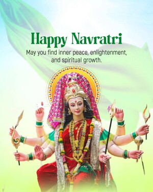 Image depicting Goddess Durga for Navratri festival