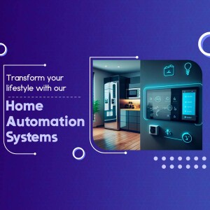 Modern kitchen with smart home automation control panel