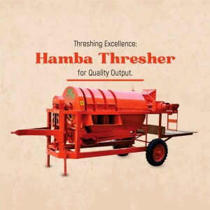 Red Hamba Thresher agricultural machine for quality output