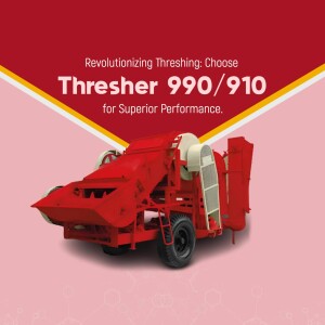Red Thresher 990/910 agricultural machine for superior performance