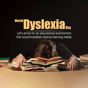 Image depicting a student overwhelmed by books, representing the challenges faced by individuals with dyslexia.