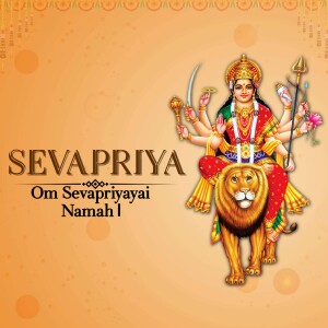 Image of Goddess Sevapriya riding a lion