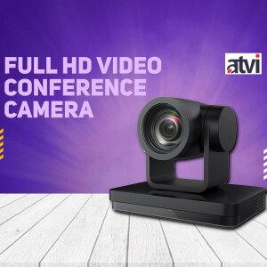 ATVI Full HD Video Conference Camera on a wooden surface