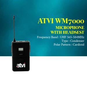ATVI WM7000 wireless microphone with headset