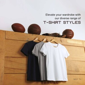 T-shirts hanging on hangers with sports balls on top