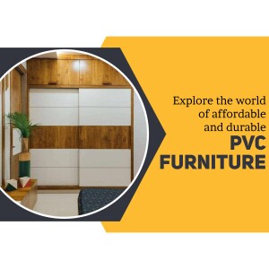 Modern bedroom wardrobe made of durable PVC material