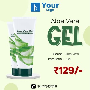 Image of Aloe Vera Gel tube with price and contact information