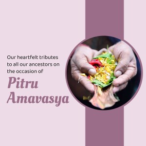 Pitru Amavasya Tributes Flyer For Facebook