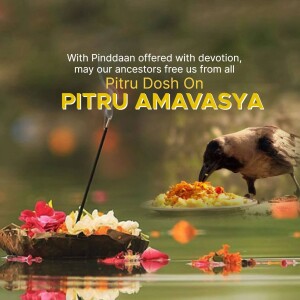 Pitru Amavasya Offering Banner For WhatsApp