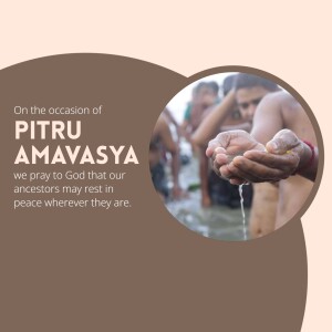 Pitru Amavasya - Remembering Ancestors Flyer For Telegram